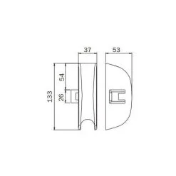ISEO CAVERS Jeu De Pênes + Vis + Gâches Latéraux ISEO - Non Coupe-feu - Noir - 9410203505 - Noir -ISEO CAVERS Soldes Boutique 13314661 3