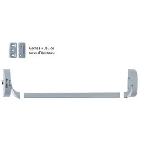 ISEO CAVERS 2 Supports IDEA Barre + 1 Mécanisme H/B + 1 Gache Et Cales D'épaisseur ISEO - Gris - Non Coupe Feu - 9414000705 - Gris 2 ISEO CAVERS 2 Supports IDEA Barre + 1 Mécanisme H/B + 1 Gache Et Cales D'épaisseur ISEO - Gris - Non Coupe Feu - 9414000705 - Gris – Image 2
