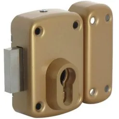 ISEO CAVERS Verrou à Cylindre Bronze Or - Arnov - Iséo