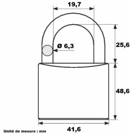ISEO CAVERS Cadenas à 4 Chiffres City 41 Mm - ISÉO 2 ISEO CAVERS Cadenas à 4 Chiffres City 41 Mm - ISÉO – Image 2