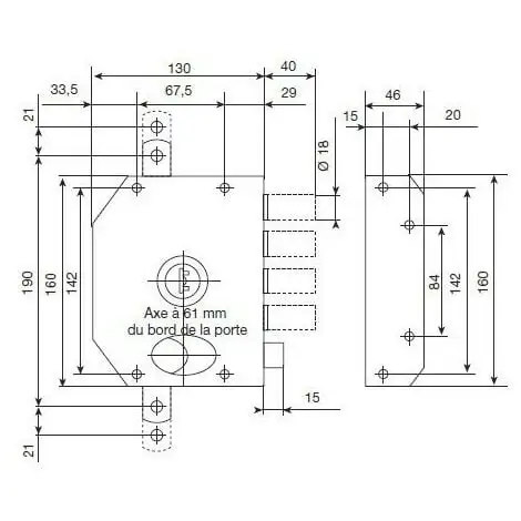 ISEO CAVERS Mécanisme De Serrure 3 Points CITY PERFECTA Droite Droite TR-CAV0452ST 2 ISEO CAVERS Mécanisme De Serrure 3 Points CITY PERFECTA Droite Droite TR-CAV0452ST – Image 2