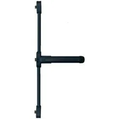 ISEO CAVERS Serrure Coupe-feu Push Idea 3 Points Latéraux ISEO Barre Grise 840 Mm - Noir - 942608455TA