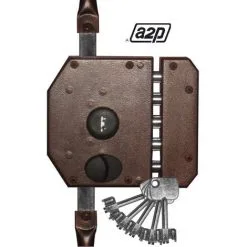 ISEO CAVERS ISEO Serrure En Applique Multipoint ISEO, Perfecta A2P*, Tirage à Droite, Axe 61 Mm -ISEO CAVERS Soldes Boutique 36526579 3