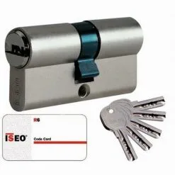 ISEO CAVERS Cylindre Cavers ISEO City ISR6 - 2 Entrées De Clé - Même Variure V9 AGL004302 - Nickelé - 30 X 70 Mm