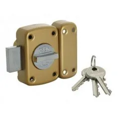 ISEO CAVERS Verrou à Bouton à Barrette Cyl 40 Mm S'ouvrant Avec Les Mêmes Clés (s'entrouvrant) City 150 ARNOV