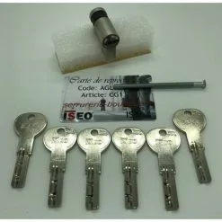 ISEO CAVERS Cylindre Européen CITY ISEO ISR6 Avec 6 Clés Demi-cylindre 30x10mm Demi-cylindre 30x10mm CG13720V+