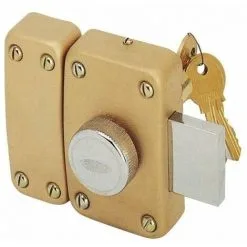 ISEO CAVERS Verrou A Bouton 25 Bronze Or City Gb Cylindre 45mm S Entr -3 Cles