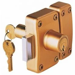 ISEO CAVERS Verrou City 26 A 2 Entrees Bronze Or Gache Bois Cylindre 40mm S Entro