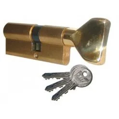 ISEO CAVERS Cylindre 30X30 Laiton Nickelé CITY A BOUTON SUR N V04 - 525930329V04