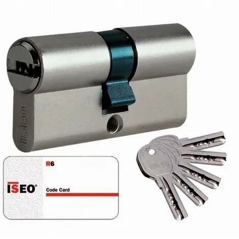 ISEO CAVERS Cylindre Cavers ISEO City ISR6 - Variure AGL012637 - 2 Entrées De Clé - Nickelé - 30 X 60 Mm 1 ISEO CAVERS Cylindre Cavers ISEO City ISR6 - Variure AGL012637 - 2 Entrées De Clé - Nickelé - 30 X 60 Mm